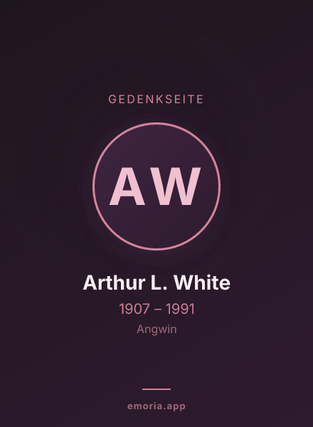 Gedenkportrait von Arthur L. White