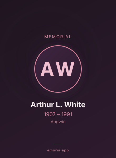 Memorial portrait of Arthur L. White