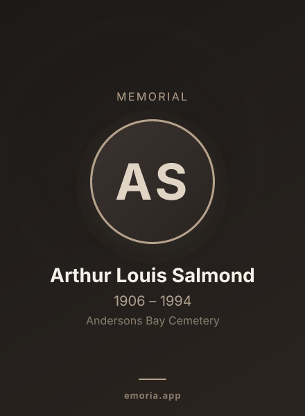 Memorial portrait of Arthur Louis Salmond