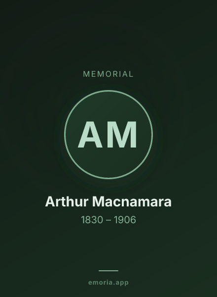 Memorial portrait of Arthur Macnamara