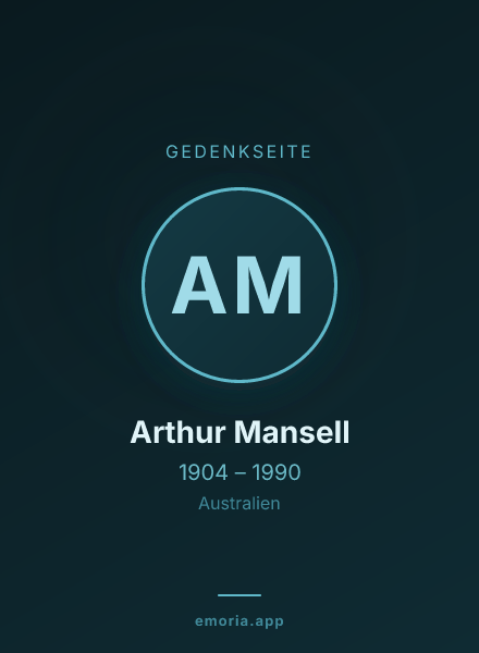 Gedenkportrait von Arthur Mansell