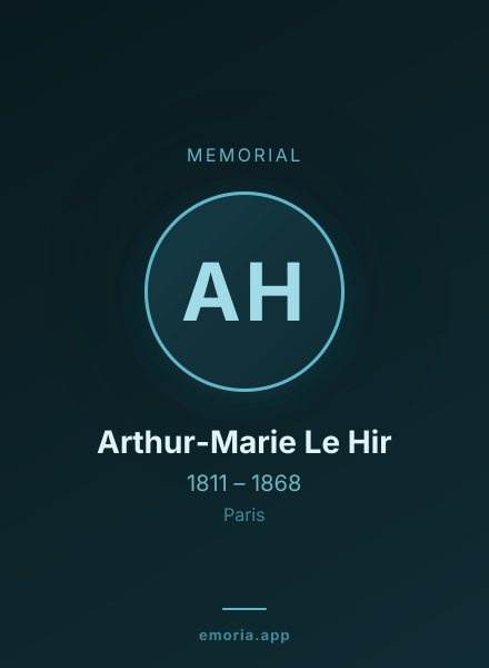 Memorial portrait of Arthur-Marie Le Hir