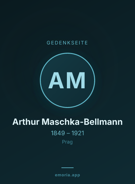 Gedenkportrait von Arthur Maschka-Bellmann