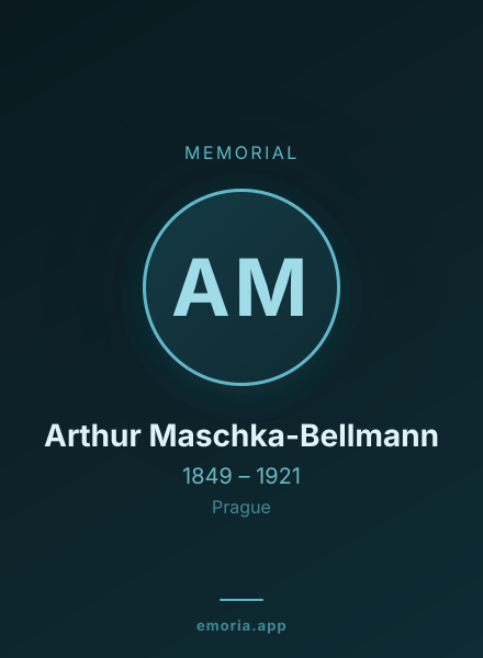 Memorial portrait of Arthur Maschka-Bellmann