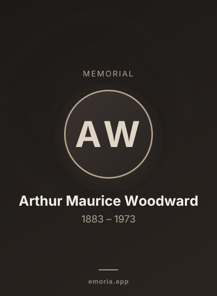 Memorial portrait of Arthur Maurice Woodward
