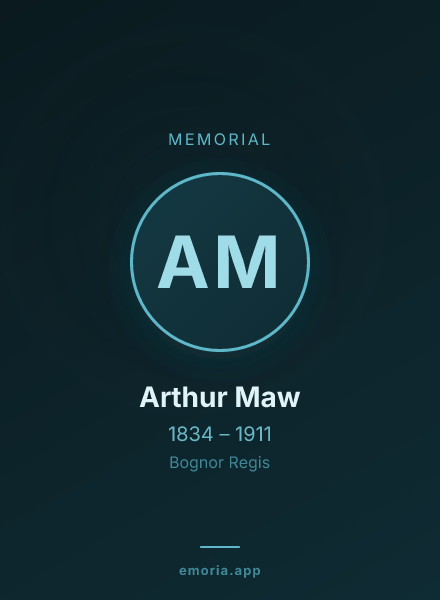 Memorial portrait of Arthur Maw