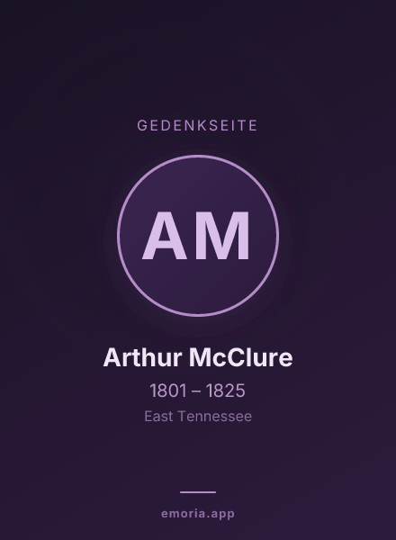 Gedenkportrait von Arthur McClure