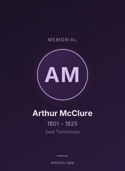 Memorial portrait of Arthur McClure