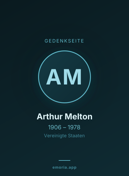 Gedenkportrait von Arthur Melton