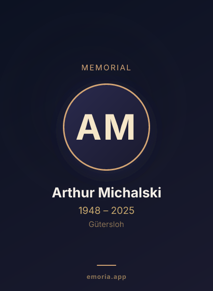 Memorial portrait of Arthur Michalski