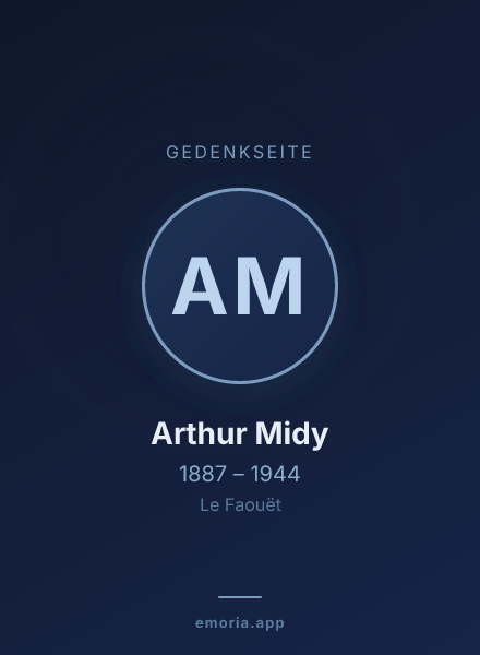 Gedenkportrait von Arthur Midy