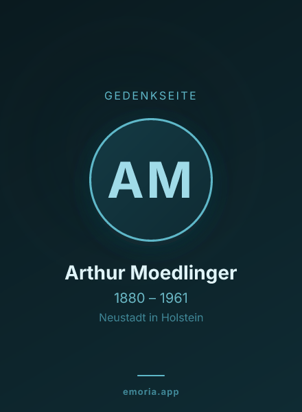 Gedenkportrait von Arthur Moedlinger
