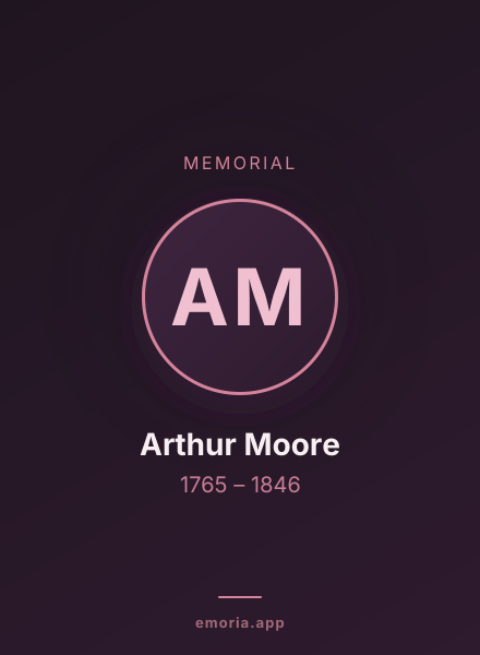 Memorial portrait of Arthur Moore