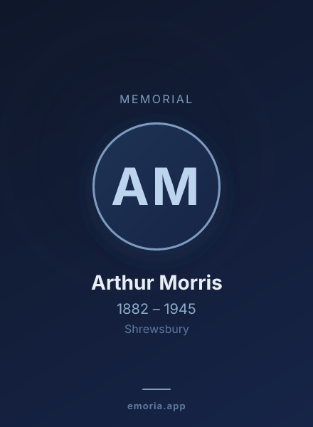Memorial portrait of Arthur Morris