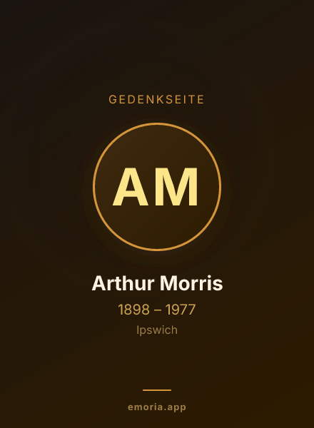 Gedenkportrait von Arthur Morris