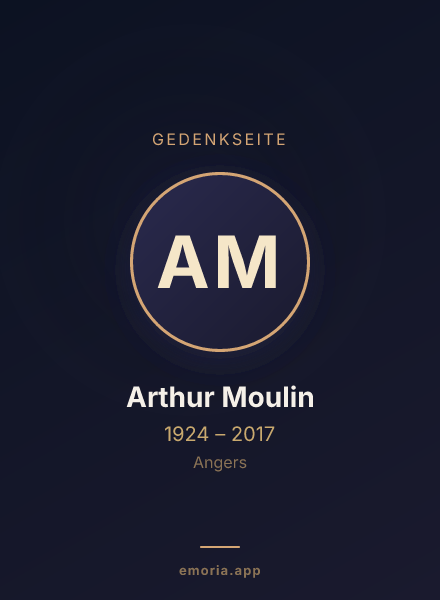 Gedenkportrait von Arthur Moulin