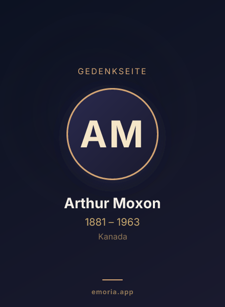 Gedenkportrait von Arthur Moxon