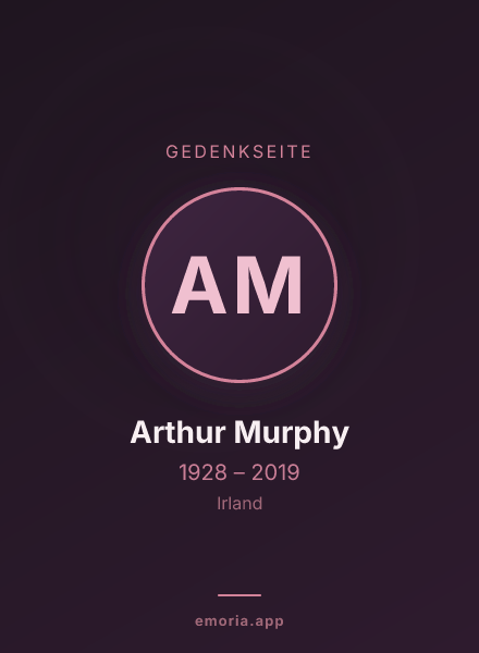 Gedenkportrait von Arthur Murphy