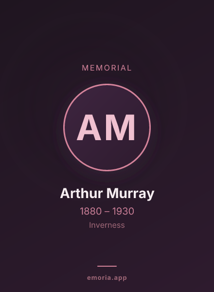 Memorial portrait of Arthur Murray