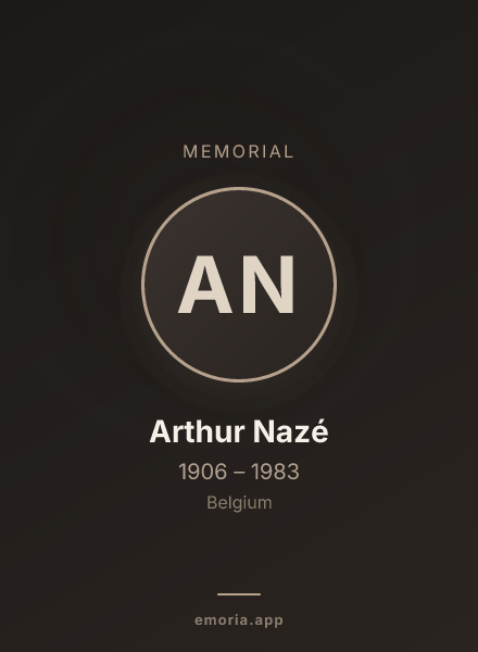 Memorial portrait of Arthur Nazé