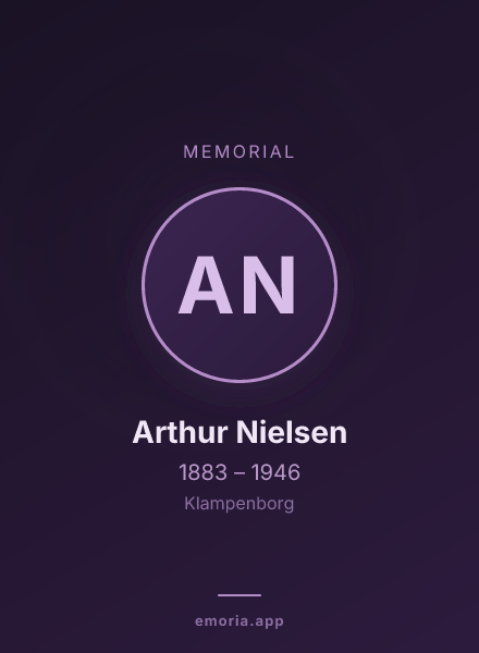 Memorial portrait of Arthur Nielsen