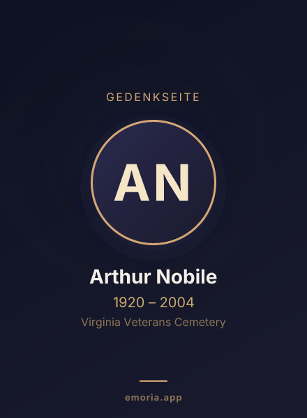 Gedenkportrait von Arthur Nobile