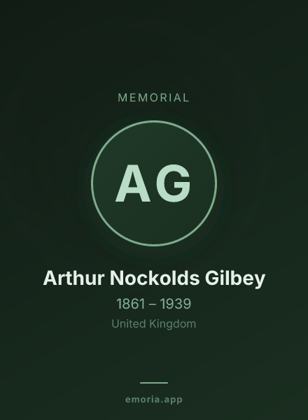Memorial portrait of Arthur Nockolds Gilbey