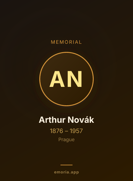 Memorial portrait of Arthur Novák