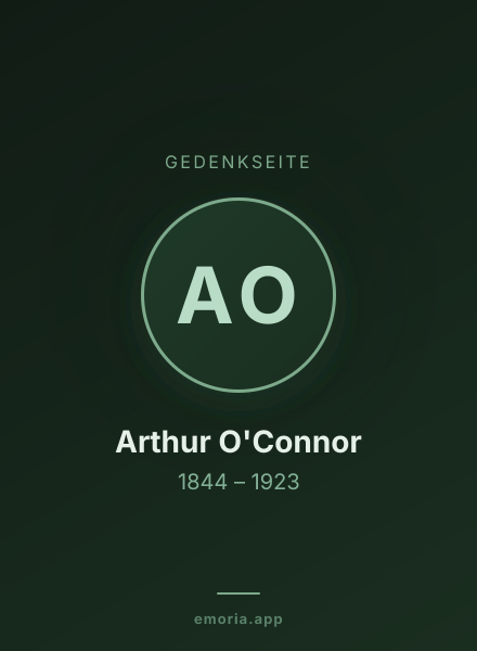 Gedenkportrait von Arthur O'Connor