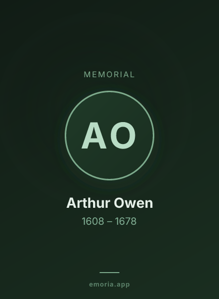 Memorial portrait of Arthur Owen