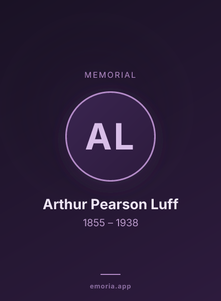 Memorial portrait of Arthur Pearson Luff