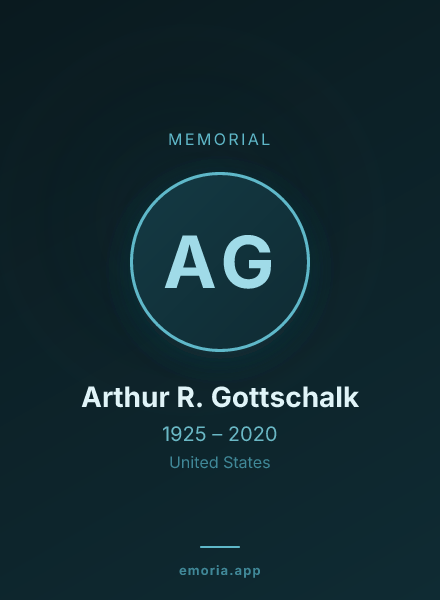 Memorial portrait of Arthur R. Gottschalk