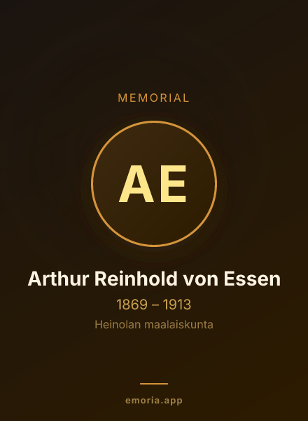 Memorial portrait of Arthur Reinhold von Essen