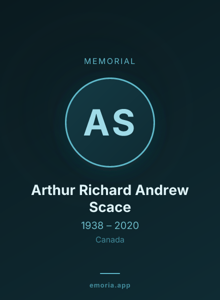 Memorial portrait of Arthur Richard Andrew Scace