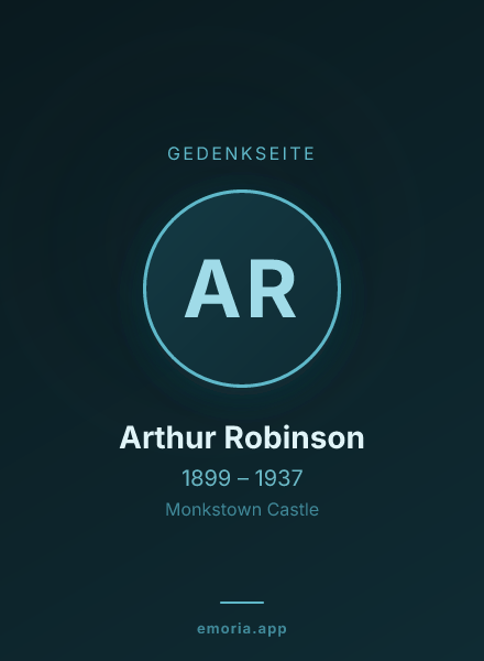 Gedenkportrait von Arthur Robinson