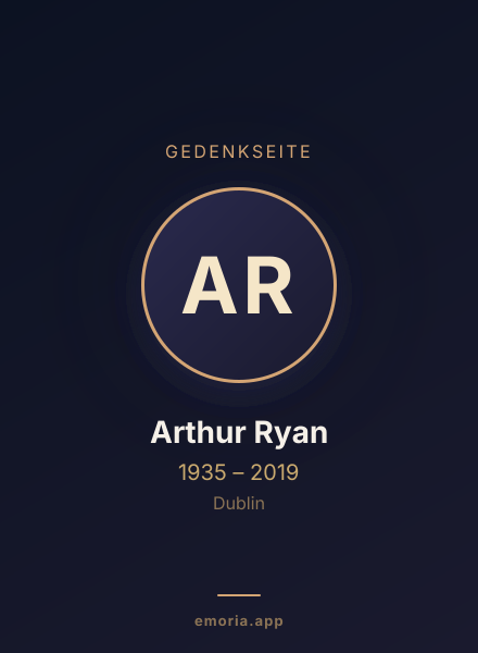 Gedenkportrait von Arthur Ryan