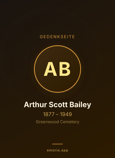 Gedenkportrait von Arthur Scott Bailey