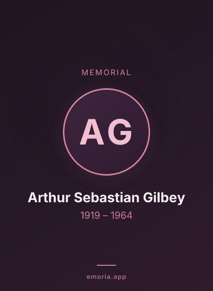 Memorial portrait of Arthur Sebastian Gilbey