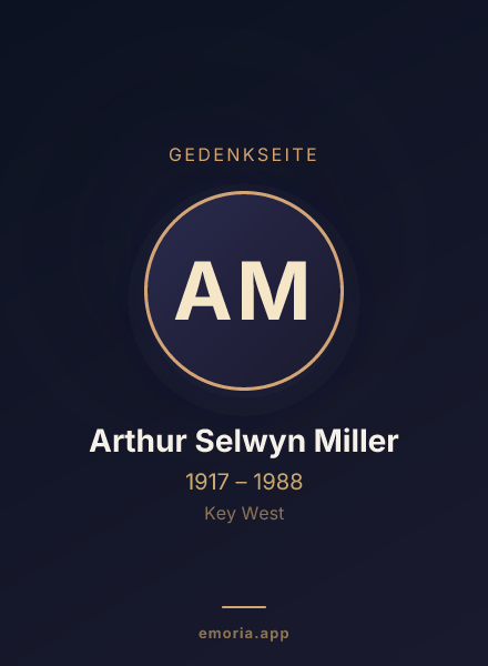 Gedenkportrait von Arthur Selwyn Miller