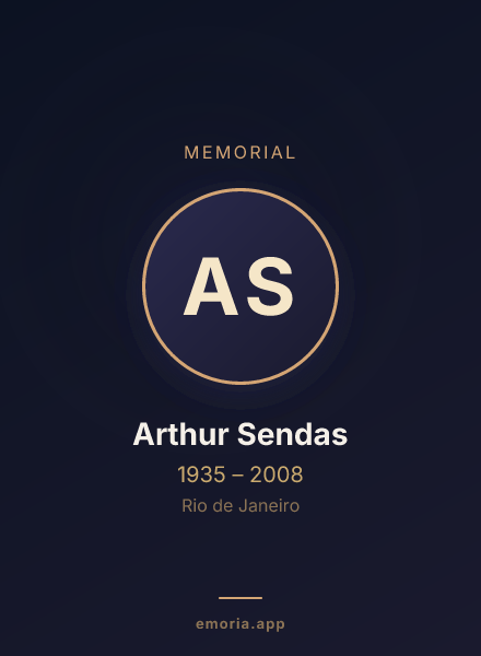 Memorial portrait of Arthur Sendas
