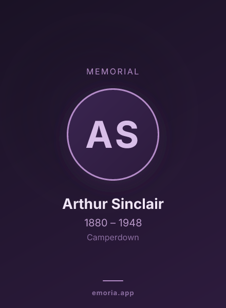 Memorial portrait of Arthur Sinclair
