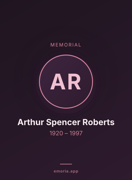 Memorial portrait of Arthur Spencer Roberts