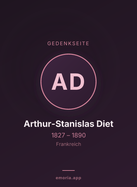 Gedenkportrait von Arthur-Stanislas Diet
