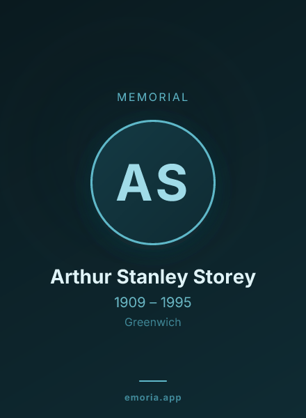 Memorial portrait of Arthur Stanley Storey