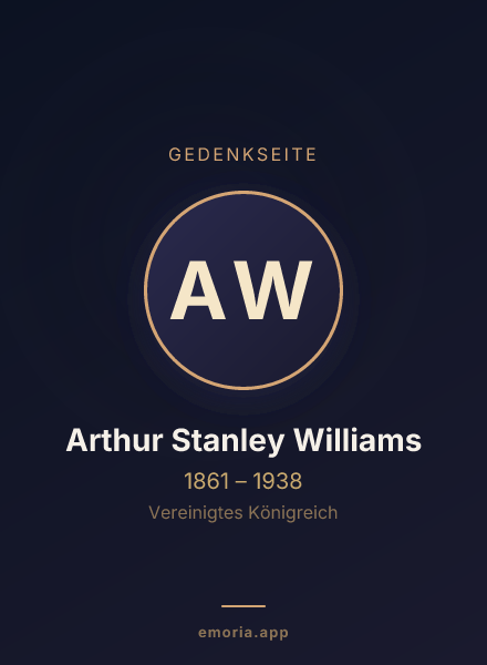 Gedenkportrait von Arthur Stanley Williams