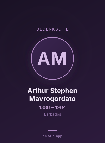 Gedenkportrait von Arthur Stephen Mavrogordato