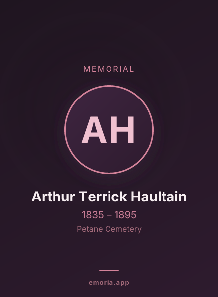Memorial portrait of Arthur Terrick Haultain