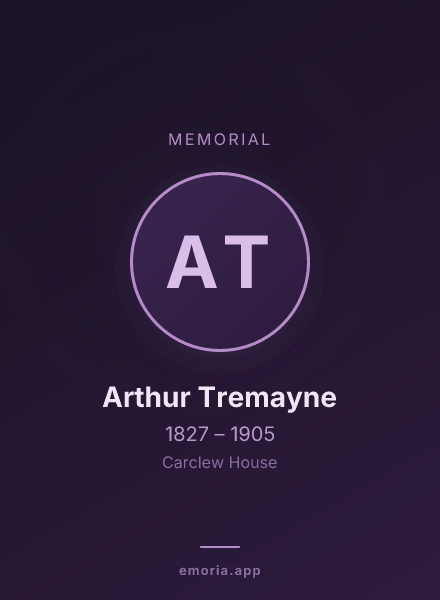 Memorial portrait of Arthur Tremayne