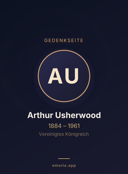 Gedenkportrait von Arthur Usherwood