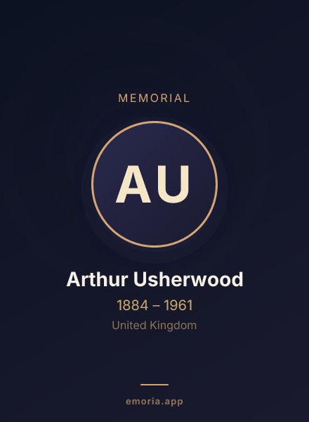 Memorial portrait of Arthur Usherwood